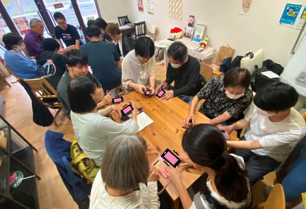 スマホ教室風景6月10日②